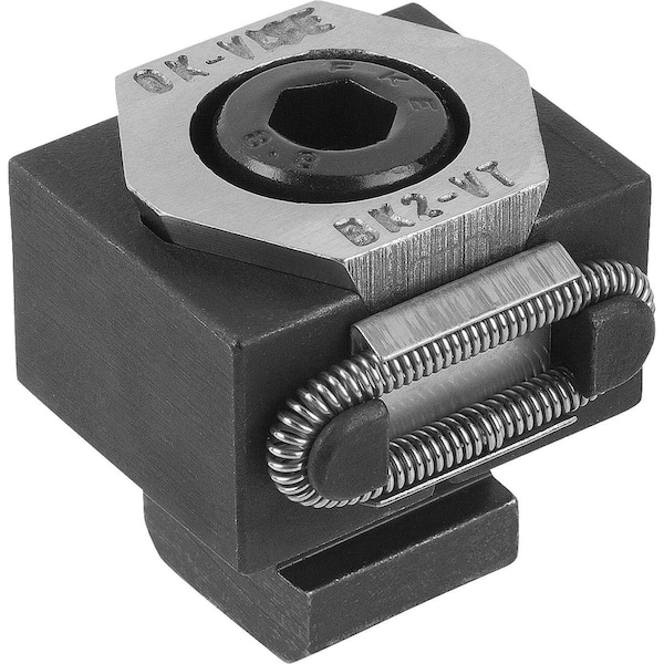 Wedge Clamp Smooth, B=29 For T-Slot G=10, Tool Steel Hardened, Comp:Tool Steel Hardened, Black Oxide